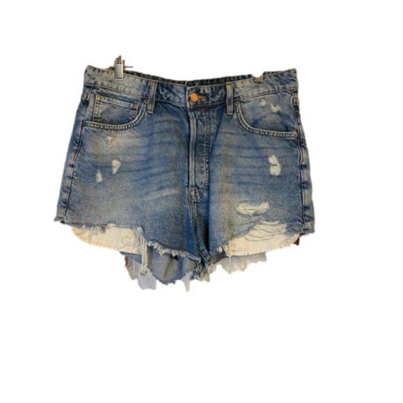 H&M Pants - 𝅺h&m High Waisted Vintage Shorts, Distressed, Cut Off, Ripped size 12